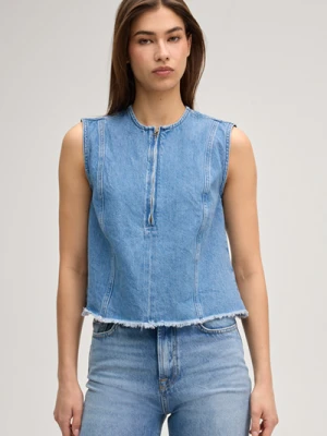 Bluzka jeansowa Ute w kolorze jasnoniebieskim Joop