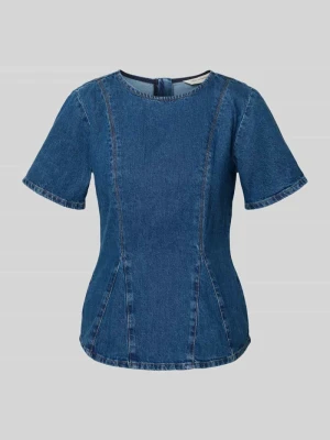Bluzka jeansowa z okrągłym dekoltem model 'Turige Alena' MSCH Copenhagen