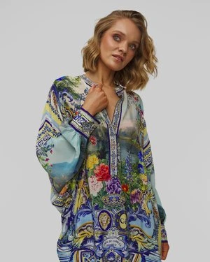 Bluzka jedwabna damska Camilla Batwing Sleeve