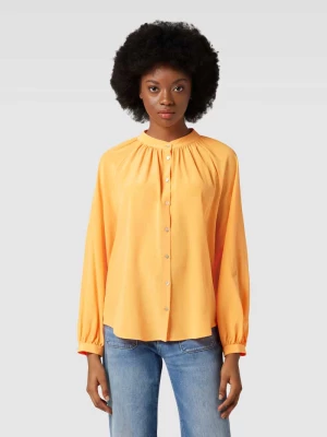Bluzka jedwabna w jednolitym kolorze model ‘Birteton’ tonno & panna