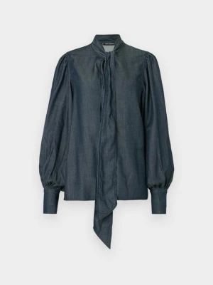Bluzka KARL LAGERFELD niebieski denim
