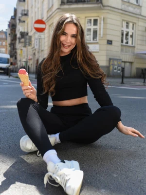 Bluzka Kisha Long Sleeve Black LAURELLA