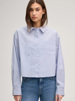 Bluzka koszulowa Basima w niebiesko-białe paski Joop