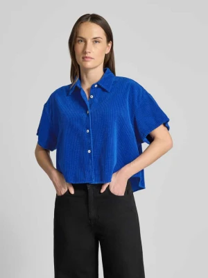 Bluzka koszulowa krótka z listwą guzikową model ‘PADOW’ American vintage