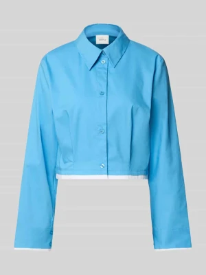 Bluzka koszulowa krótka z plisami model ‘Zopy’ Gestuz