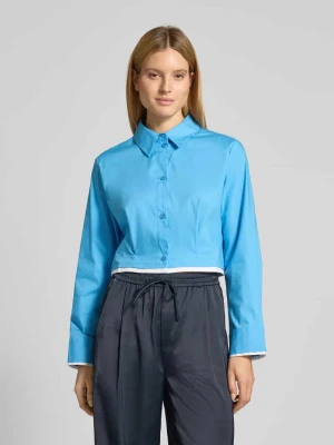 Bluzka koszulowa krótka z plisami model ‘Zopy’ Gestuz