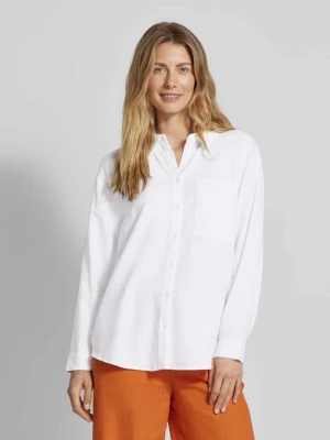 Bluzka koszulowa lniana z kieszenią na piersi model ‘Ina’ Soyaconcept