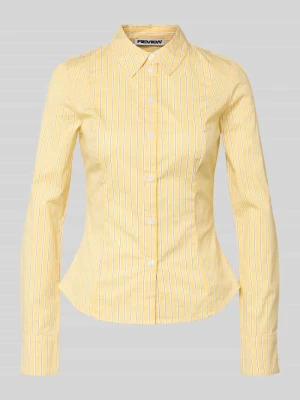 Bluzka koszulowa o dopasowanym kroju z kołnierzykiem koszulowym Review