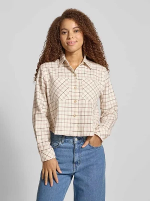 Bluzka koszulowa o kroju comfort fit z czystej bawełny model ‘EBITANA_B'’ Hugo Blue