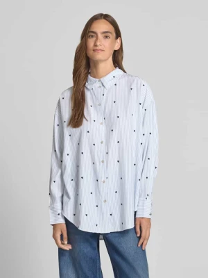 Bluzka koszulowa o kroju comfort fit z długim rękawem model ‘NORA’ Vero Moda
