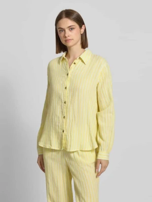 Bluzka koszulowa o kroju loose fit z czystej bawełny model 'THYRA' Only