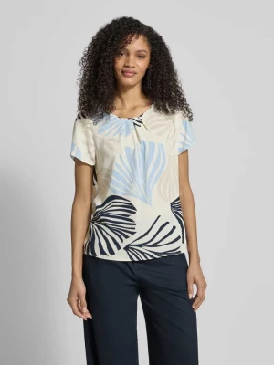 Bluzka koszulowa o kroju loose fit z nadrukiem allover s.Oliver BLACK LABEL