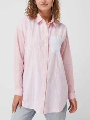 Bluzka koszulowa o kroju oversized z bawełny model ‘Silja’ Pieces