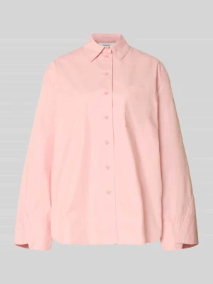 Bluzka koszulowa o kroju oversized z brustaszą model 'Demi' Topshop