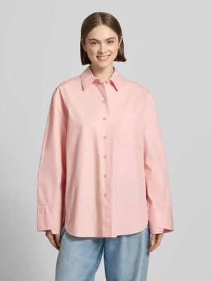 Bluzka koszulowa o kroju oversized z brustaszą model 'Demi' Topshop