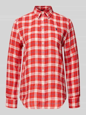 Bluzka koszulowa o kroju oversized z czystego lnu Polo Ralph Lauren