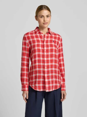 Bluzka koszulowa o kroju oversized z czystego lnu Polo Ralph Lauren