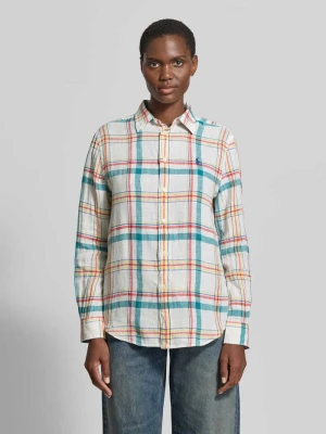 Bluzka koszulowa o kroju oversized z czystego lnu Polo Ralph Lauren