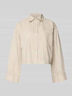 Bluzka koszulowa o kroju oversized z czystej bawełny ekologicznej model ‘Astha’ Selected Femme