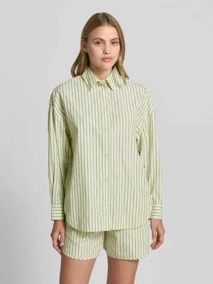 Bluzka koszulowa o kroju oversized z czystej bawełny model 'BOSTATTA' Boss Orange