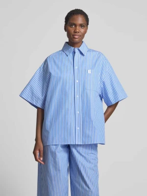 Bluzka koszulowa o kroju oversized z czystej bawełny model ‘HEMD’ Essentiel Antwerp