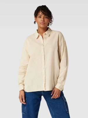 Bluzka koszulowa o kroju oversized z kołnierzykiem model ‘MOYA’ Noisy May