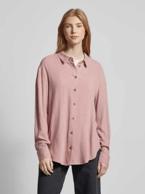 Bluzka koszulowa o kroju oversized z listwą guzikową model ‘VINSTY’ Pieces