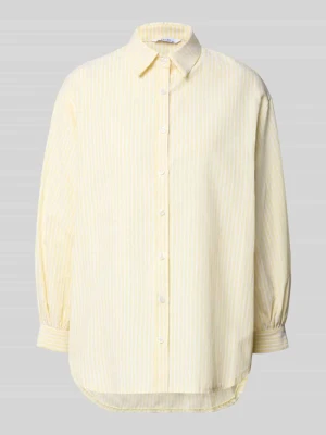 Bluzka koszulowa o kroju oversized z mieszanka bawełny model 'STELLA' VILLA SOPHIE