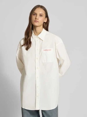 Bluzka koszulowa o kroju oversized z mieszanki bawełny Tommy Jeans