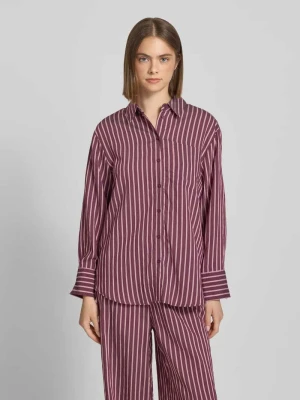 Bluzka koszulowa o kroju oversized z mieszanki wiskozy model 'MELDOLA' Only