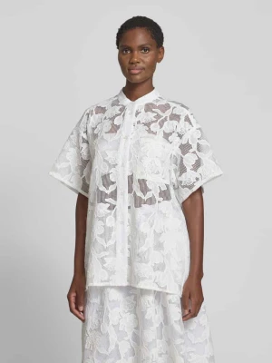 Bluzka koszulowa o kroju oversized z półprzezroczystego materiału model ‘HOK’ Essentiel Antwerp