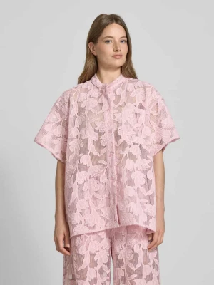 Bluzka koszulowa o kroju oversized z półprzezroczystego materiału model ‘HOK’ Essentiel Antwerp