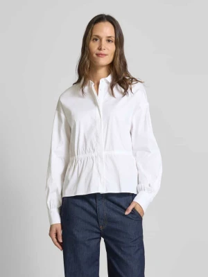 Bluzka koszulowa o kroju regular fit z bufiastymi rękawami Eterna