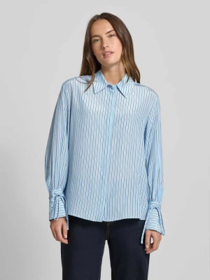Bluzka koszulowa o kroju regular fit z czystego jedwabiu Max Mara Studio