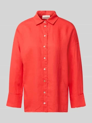 Bluzka koszulowa o kroju regular fit z czystego lnu Christian Berg Woman