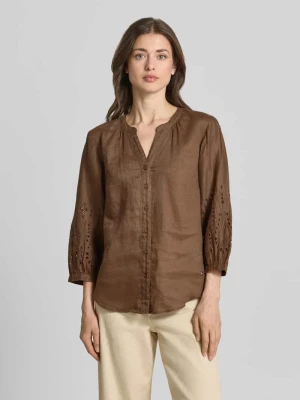 bluzka koszulowa o kroju regular fit z czystego lnu model 'VELIA' BRAX