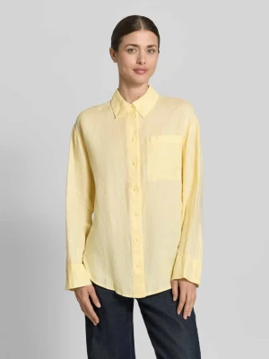 Bluzka koszulowa o kroju regular fit z czystego lnu s.Oliver RED LABEL