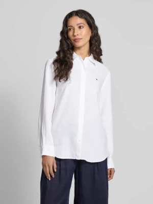 Bluzka koszulowa o kroju regular fit z czystego lnu Tommy Hilfiger