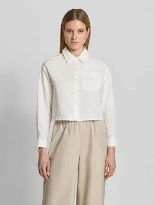 Bluzka koszulowa o kroju regular fit z czystej bawełny model 'ALBA' VILLA SOPHIE