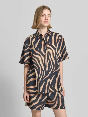 bluzka koszulowa o kroju regular fit z czystej bawełny model 'CAMULE-1' HUGO