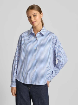 Bluzka koszulowa o kroju regular fit z czystej bawełny model ‘Elsa’ 0039 italy