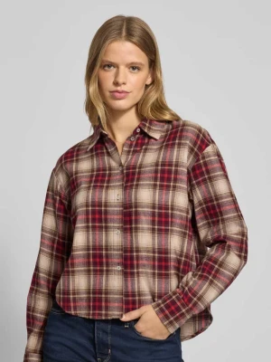 Bluzka koszulowa o kroju regular fit z czystej bawełny model ‘JILDA’ Only