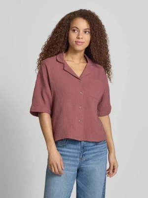 Bluzka koszulowa o kroju regular fit z czystej bawełny model 'THYRA' Only