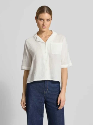 Bluzka koszulowa o kroju regular fit z czystej bawełny model 'THYRA' Only