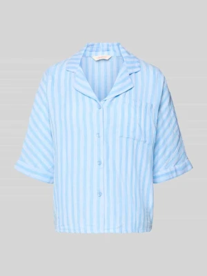 Bluzka koszulowa o kroju regular fit z czystej bawełny model 'THYRA' Only