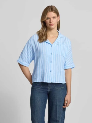 Bluzka koszulowa o kroju regular fit z czystej bawełny model 'THYRA' Only