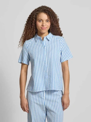 bluzka koszulowa o kroju regular fit z czystej bawełny model 'TINNA' Pieces