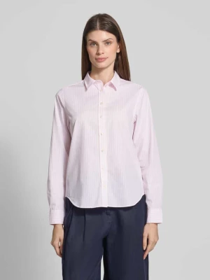 Bluzka koszulowa o kroju regular fit z czystej bawełny z wyhaftowanym logo Gant