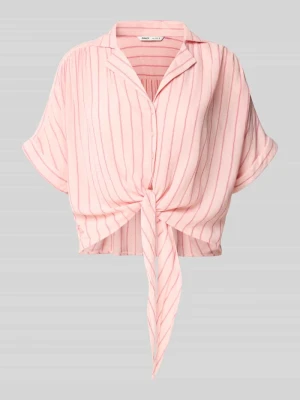 bluzka koszulowa o kroju regular fit z czystej wiskozy model 'PAULA' Only