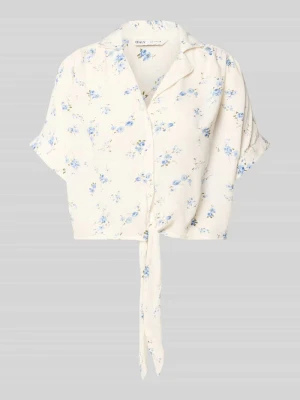 bluzka koszulowa o kroju regular fit z czystej wiskozy model 'PAULA' Only